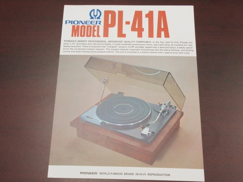 Pioneer 41a turntable - pioneer,