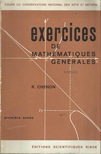 R. CHENON: EXERCICES DE MATHEMATIQUES GENERALES _RIBER 1967_ CALCUL DIFFERENTIEL