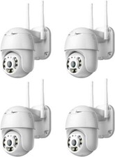 4X TELECAMERA IP CAM PTZ WIFI CAMERA DOME WIRELESS ESTERNO APP ICSEE MICRO SD