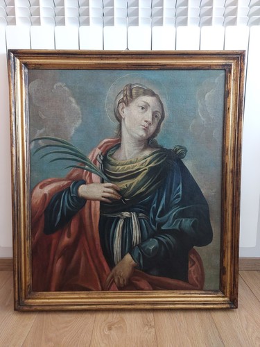 Dipinto antico olio tela - dipinto, su