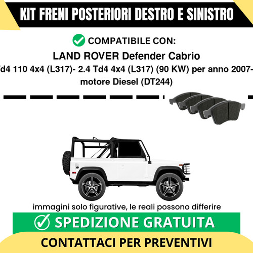 Pastiglie freno posteriori - pastiglie,