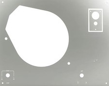 Piastra di copertura piastra faceplate per Thorens TD145 146 147 160 165 166 titanio argento