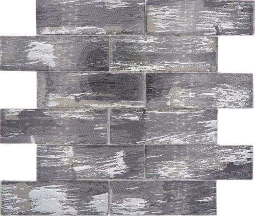 Mosaico piastrelle nero - mosaico, con