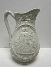 Brocca vittoriana James Dudson stampata rilievo 8 1/4" Thorvaldsen c. 1891