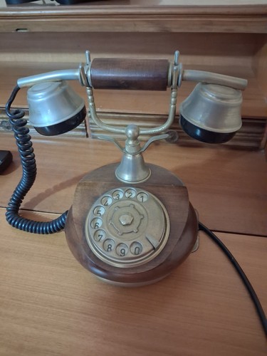 Telefono antico vintage con - telefono,