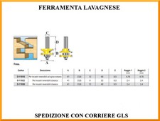 Fresa per incastri reversibili