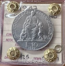 CITTA' DEL VATICANO PIO XII 10 LIRE 1947 sigillata FDC SUBALPINA