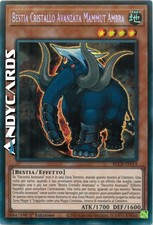 BESTIA CRISTALLO AVANZATA MAMMUT AMBRA • Segreta • BLCR IT014 • 1Ed • YUGIOH!