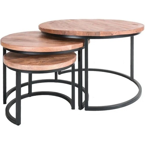 Set tavolini rotondi - set, 3