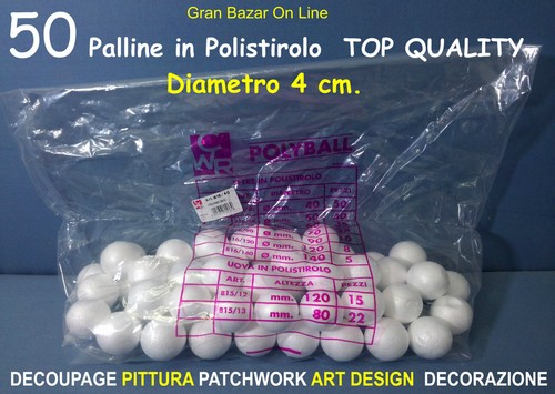 Palline sfere polistirolo - sfere, 50