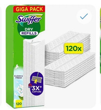 Swiffer Dry Panni Catturapolvere Confezione da 120 Ricariche GIGA PACK superfici