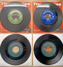 QMSP 16346 BEATLES LOTTO 4 x 45 GIRI TUTTI DIVERSI DA COLLEZIONE PRIVATA