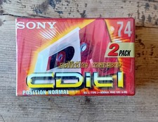 Sony CDit I - 2 Pack - Musicassette Vergini Nuove - 74 Min. Slide Case (Tipo I)