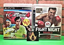 TOP SPIN 4 + FIGHT NIGHT ROUND 3 ?? PS3 Playstation 3 LOTTO