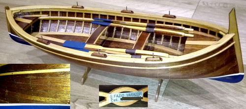 Modello gozzo legno fatto - gozzo, mano