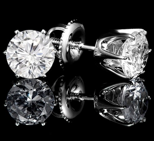 Orecchini oro tondo diamante
