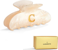 Fermaglio per Capelli Donna Con Lettera "C" – Elegante Design in Resina, Non Sbi