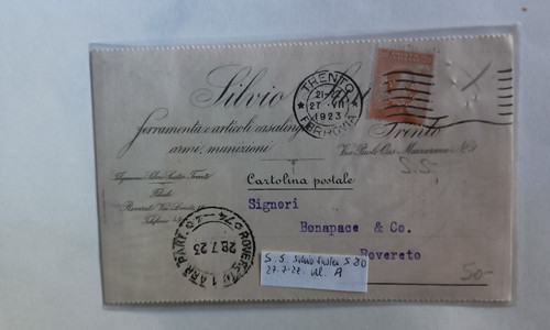 Regno perfin 1923 silvio - perfin,