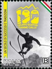 REPUBBLICA 2025 - 100° anniversario sciatori Fiamme Gialle (NUOVO)