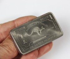1 OZ LINGOTTO DI TITANIO "CANGURO" - 1 oncia lingotto di titanio 999 - oncia canguro canguro