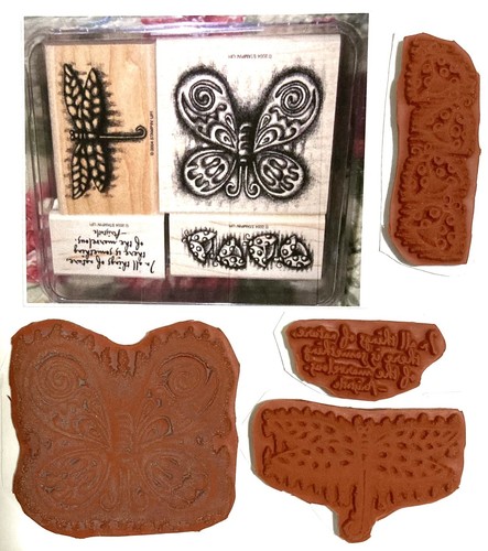 Farfalla libellula timbri - farfalla,