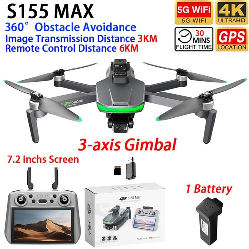S155 max drone gps - 6km, 3