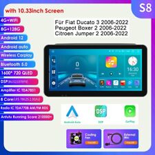 10.33" Per Fiat Ducato Peugeot Boxer Citroen Jumper Autoradio Android DSP 128GB