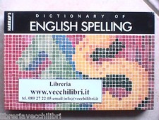 HARRAP S DICTIONARY OF ENGLISH SPELLING Inglese Pronuncia VOCABOLARIO INGLESE