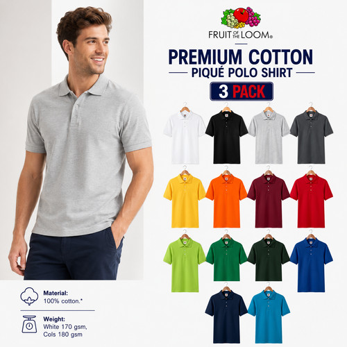 Polo fruit the loom ss5 - fruit,