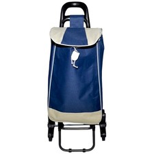 Carrello per la spesa con tre ruote girevoli saliscale trolley portaspesa con ch