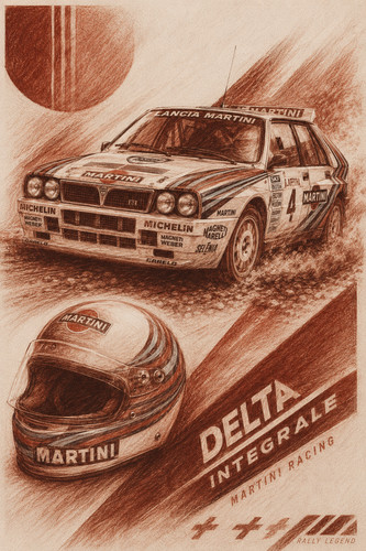 Lancia delta integrale - lancia, hf