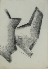 GIANDANTE X (Milano 1899-1984) STUDIO RAZIONALISTA 24x17 opera STORICA 1925 ca.