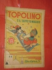 ALBO ORO N° 25 -lg-originale 1946-DISNEY MONDADORI-topolino e il tappeto magico
