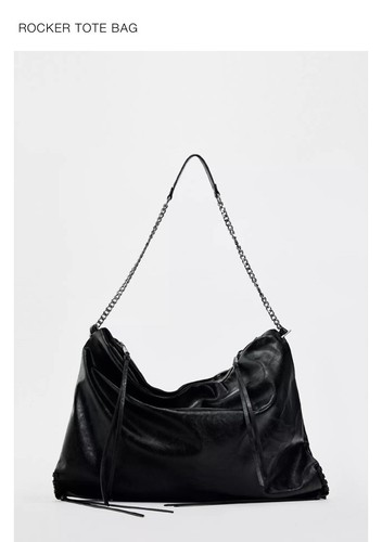 Borsa zara rocker nera - borsa,