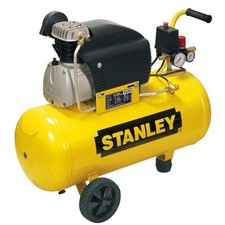 STANLEY 50LT COMPRESSORE ARIA SERBATOIO MOTORE 2HP COMPATTO PORTATILE A 2 RUOTE