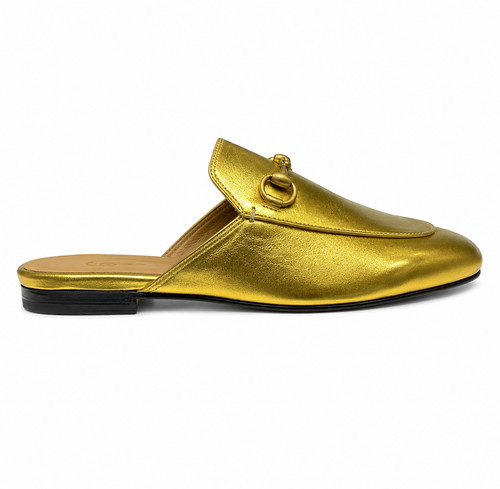 Gucci princetown slipper gold - slipper,
