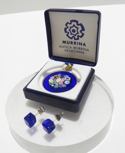 Set pendenti millefiori - , in