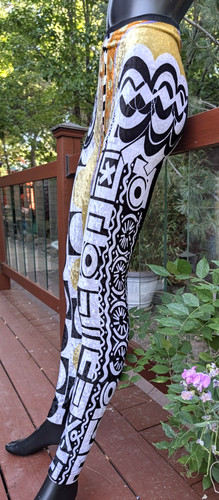 Leggings velluto vintage anni