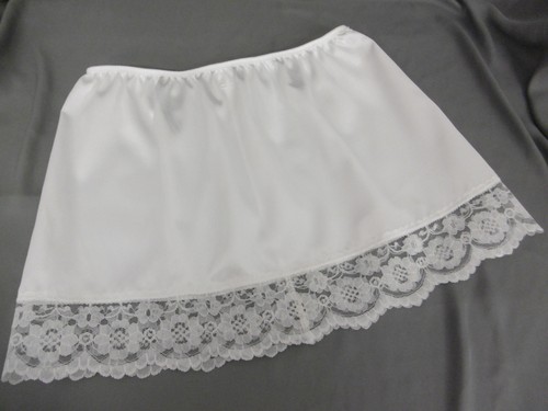 Sottoveste mezza slip pizzo - sottoveste,