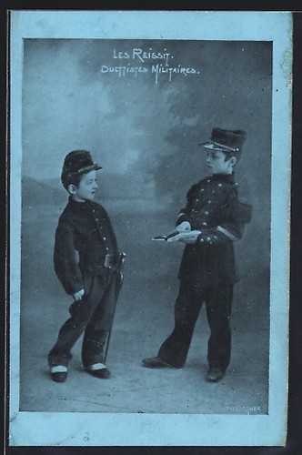 Cartolina due ragazzi - cartolina,