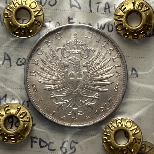 Lira aquila sabauda 1907 - lira,
