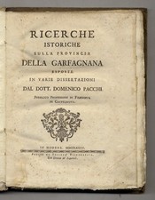 Ricerche istoriche sulla