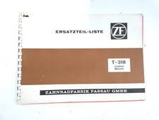 Elenco ricambi ZF T-318 elenco
