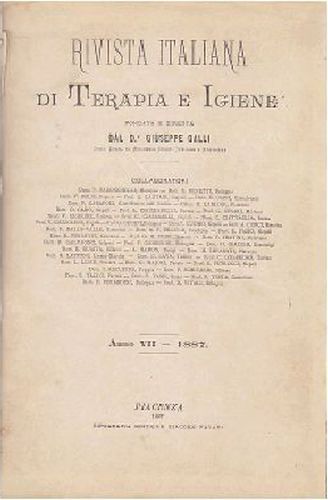 Rivista italiana terapia e - italiana, di