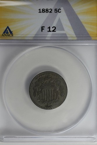 1882 anacs 12 scudo - 1882, f