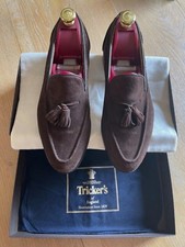 TRICKER'S Elton Loafers in Brown Suede for Man