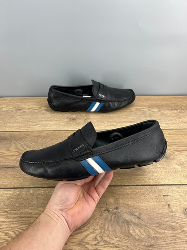 Mocassini guida prada navy - mocassini,
