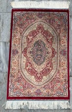 Tappeto 100% seta arte Mughal