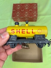 Marklin Treni - 1950s Carro merci + Carro Cisterna puliscibinari SHELL vintage