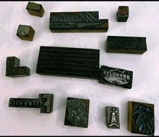 Lotto blocchi stampa vintage 